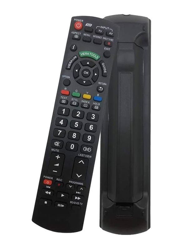 ICS TV Remote Control for All Panasonic Plasma/Viera/HDTV/3D LCD/LED TV, Black