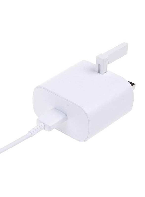 

Samsung 3-Pin Super Fast Charging Adapter with USB Type-C Charge Cable, White