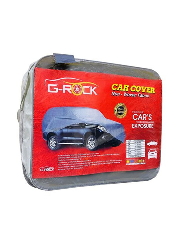 G-Rock Premium Protective Car Body Cover for Fiat 500, Grey