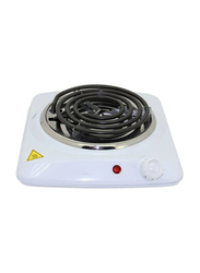 XiuWoo Electric Single Spiral Hot Plate with Overheat Protection, White