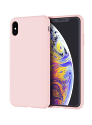 Apple iPhone Xs Max Microfiber Lining Silicone Protective Mobile Phone Case Cover, Pink