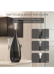 Vase Design Cool Mist Humidifiers 2.6L, Black