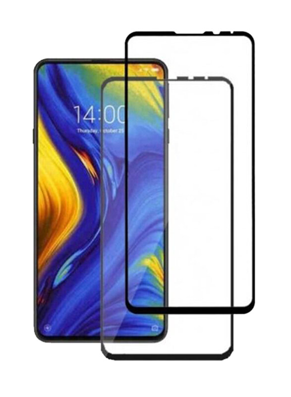 

Generic Xiaomi Mi Mix 3 Full Glue Edge To Edge Tempered Glass Screen Protector, 2 Pieces, Clear/Black