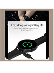 LW Blood Oxygen Bluetooth Calling Fitness Bracelet 7 Days Long Battery Life Smartwatch, Black