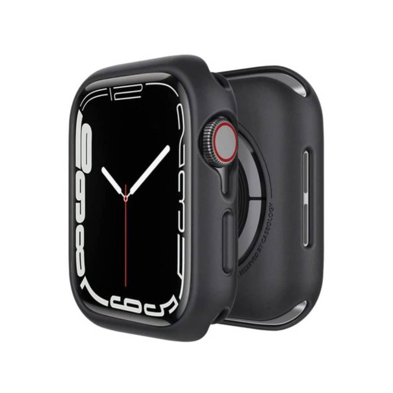 Waterproof Protective Case Cover For Apple Watch 45mm, Black