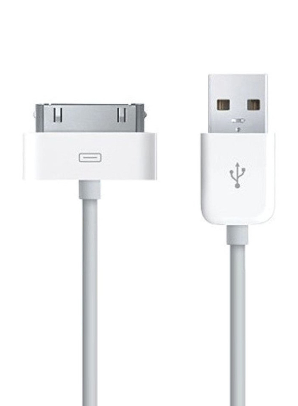Data Sync USB Charging Cable, USB Type A to 30-Pin for Samsung Galaxy Tablet, White