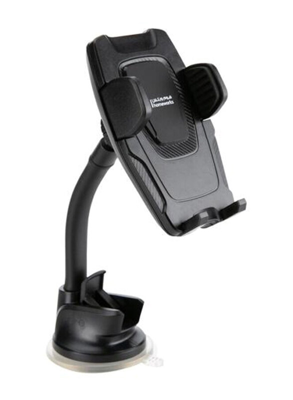 

Homeworks Gravity Self-Locking Dashboard & Windshield Mount Phone Holder, Black