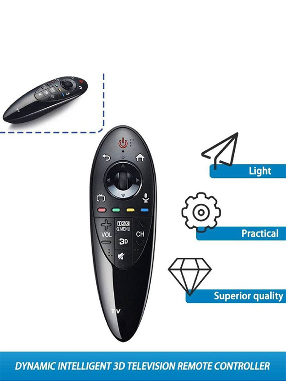 Beauenty Magic Remote Control for LG AN-MR500 3D Smart TV, Black