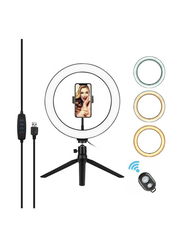 Andoer LED Photography Ring Light with Accessories, White/Black/Orange