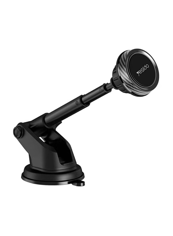 Yesido Magnetic Holder Retractable Car Holder, Black