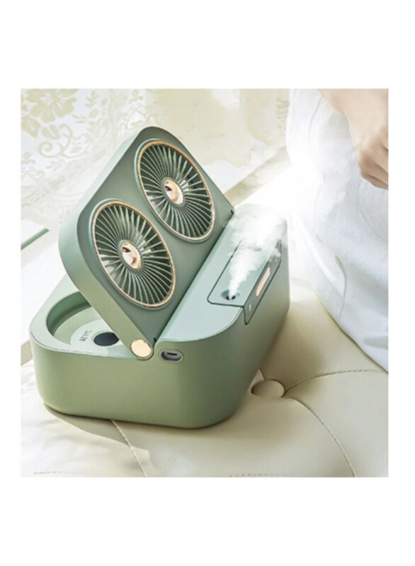 

XiuWoo Light Portable Air Cooler Fan with 3 Speed Modes Desk Fan for Home Office & Room, Green