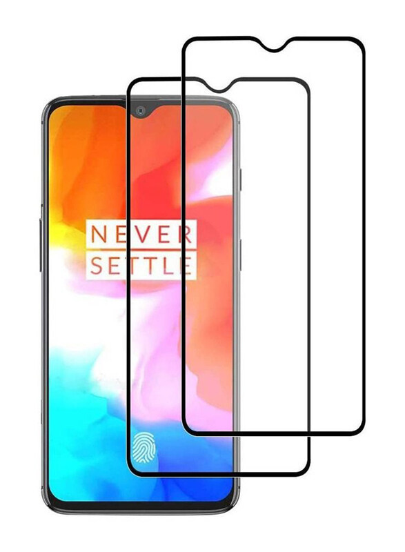 

Generic One Plus 7 Tempered Glass Screen Protector, 2 Pieces, Clear/Black