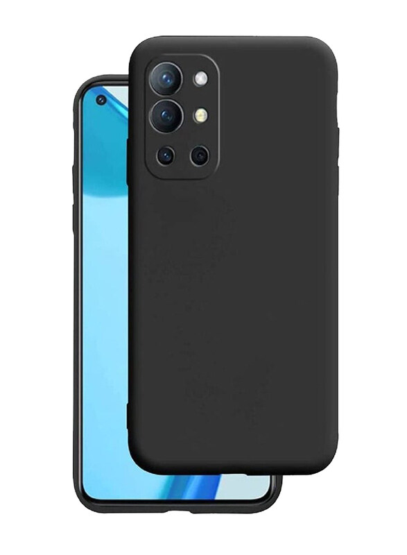

Generic Slim Fit Silicone Soft TPU Back Case Cover for OnePlus 9R 5G, Black