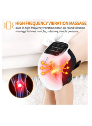 XiuWoo Arthritis Massager Cramps and Joint Warmer Rechargeable LED Display Knee Massager, White/Black