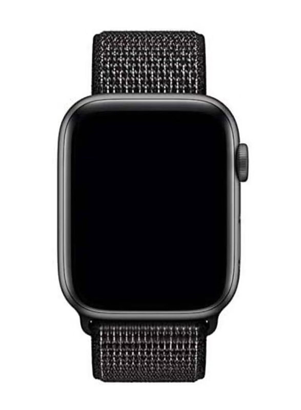 Replacement Nylon Band Strap for Apple Watch 44mm, Black