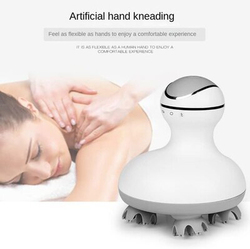 Electric 3D Scalp Multifunctional Head Physiotherapy Device for Stimulating Hair Growth, One Size, White