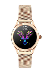 Wownect Waterproof Fitness Tracker Smartwatch with Heart Rate Sleep Monitor, KW10, Gold