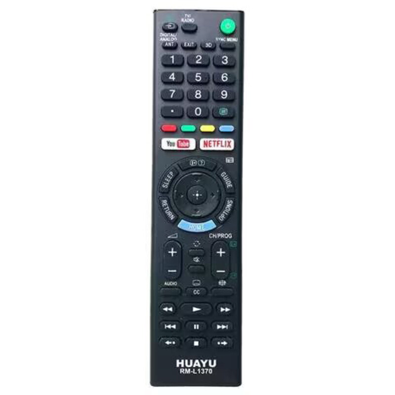 

Huayu Smart Remote Control for LED & Smart TV, Black