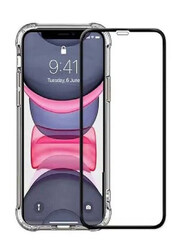 Apple iPhone 12 Pro Max 6.5-inch Shockproof Bumper Mobile Phone Case Cover and Screen Protector, 2 Pieces, Clear