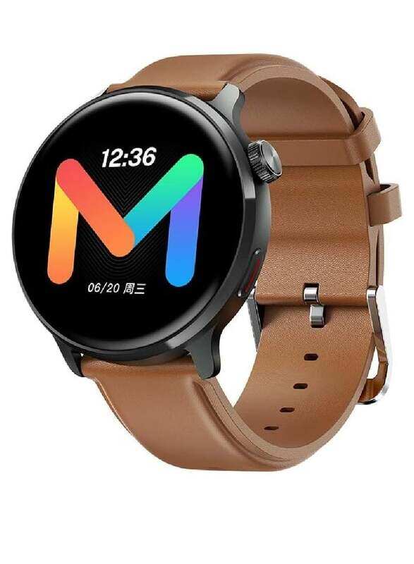 

Mibro Watch Lite2 1.3-inch Amoled HD Display Smartwatch with Bluetooth calling, SpO2, Health Monitoring, Waterproof and Dual Straps, Brown/Black