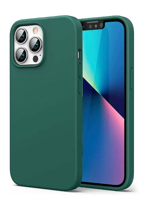 

Generic Apple iPhone 12 Pro Max Soft Liquid Gel Rubber Silicone Protective Mobile Phone Case Cover, Green