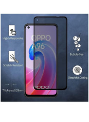 HYX Oppo A76 Anti-Spy Full Screen Privacy Tempered Glass Screen Protector, 2-Piece, Clear