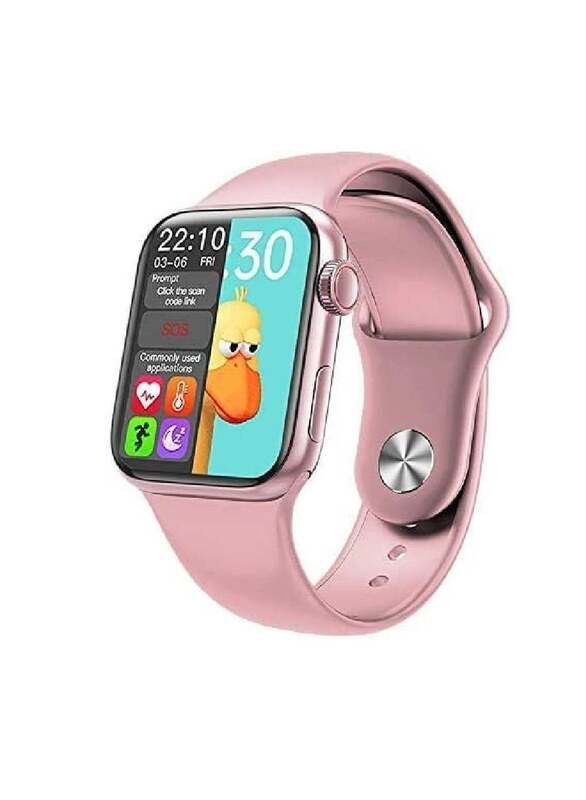 HW Square 1.57-inch Display Smartwatch, Heart Rate monitoring, Bluetooth HD Call, HW12, Pink