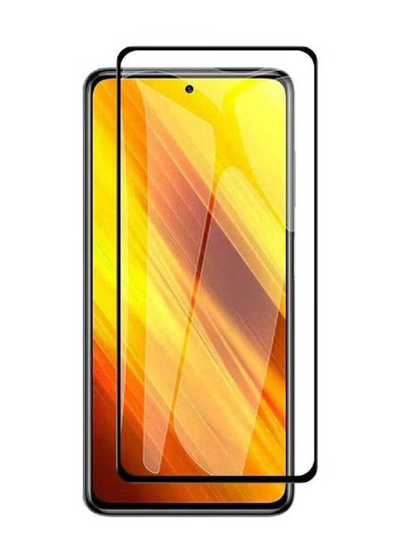 Xiaomi Poco X3 NFC 3D Curved Full Glue Mobile Phone Tempered Glass Screen Protector, Clear