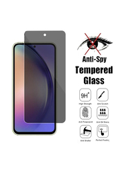 HYX Samsung Galaxy F54 Full Glue HD Clarity Bubble Free Privacy Tempered Glass Screen Protector, Black