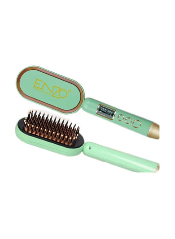Enzo Professional Advanced Straight Hair Comb, Light Green