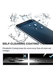 Oppo A9 Hardness Full Coverage Tempered Glass Mobile Phone Screen Protector, Clear/Black