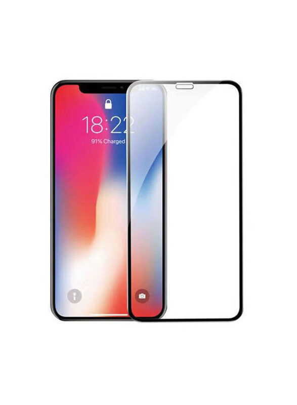

Generic Apple iPhone XR Protective Film Screen Protector, Clear/Black
