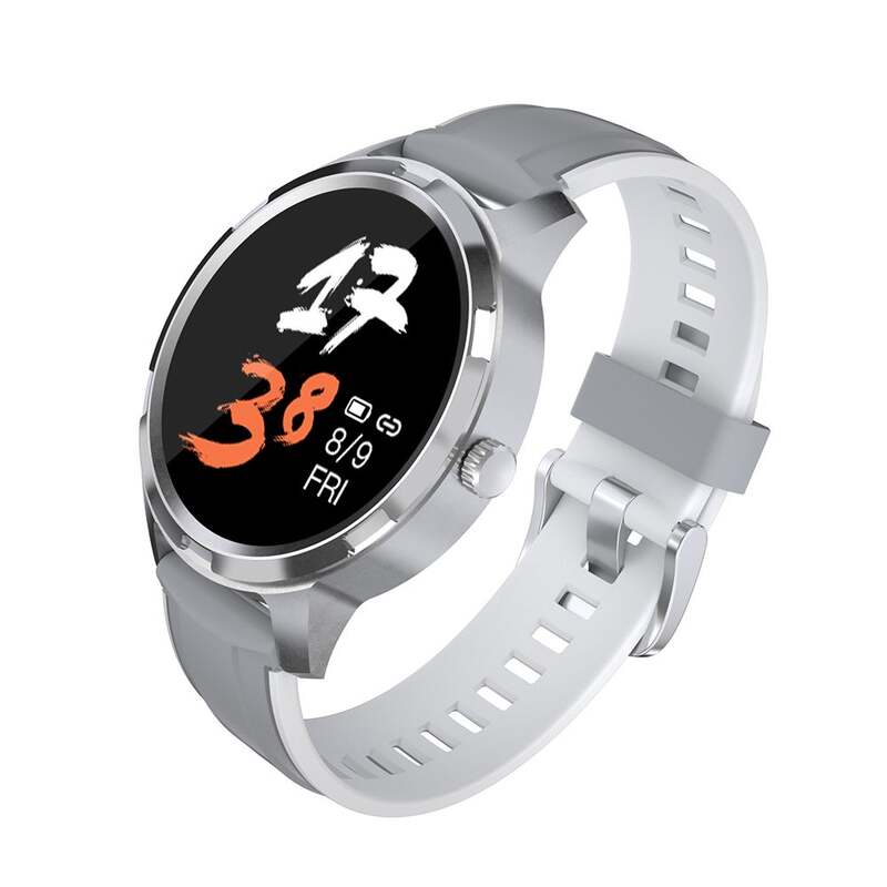 1.3" BT 4.0 Waterproof Multi-Sports Mode Fitness Smartwatch Silver/Grey