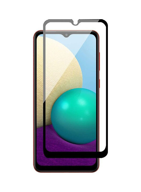 

ICS Samsung Galaxy A02s/A02/M02s Tempered Glass Screen Protector, Clear/Black