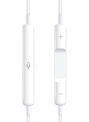 3.5 mm Jack Wired In-Ear Noise Earphone for iPhone & Android Smart Phone, White