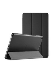 Samsung Galaxy Tab A7 10.4" Protective Ultra Slim Smart Flip Tablet Case Cover with Pen Slot, Black