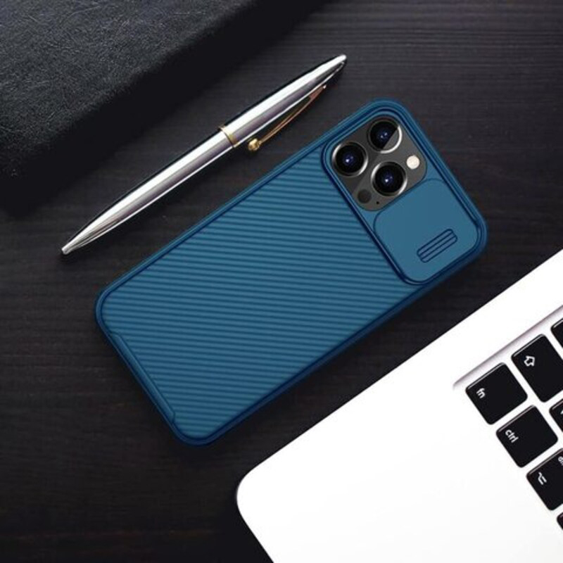 Nillkin Apple iPhone 13 Pro CamShield Pro Hard Mobile Phone Case Cover, Blue