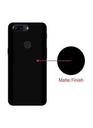 OnePlus 5t Ultra-Thin Silicone Mobile Phone Back Case Cover, Black