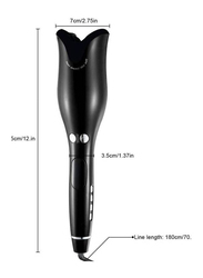 Automatic Ceramic Rotating Hair Curler., Black