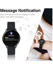 Fitness Tracker With Heart Rate Monitor, Blood Pressure, Blood Oxygen Tracking, Touch Screen Smartwatch For Women Men Black