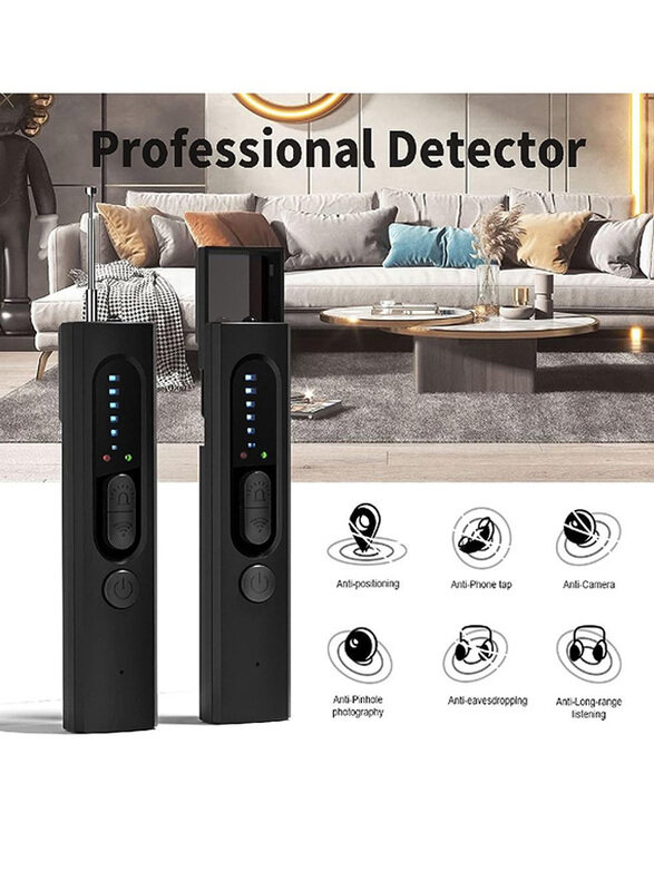 Gennext Hidden Anti Spy Camera Detector Bug Privacy Protector, Black