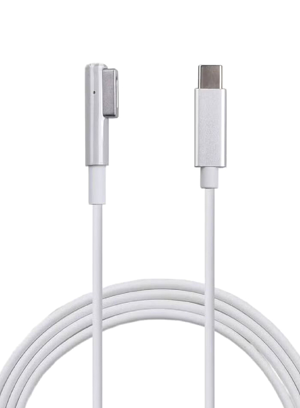 USB C to Magnetic Charging Cable, 60W USB Type C Charging Cable for MacBook Air Pro L-Tip, White