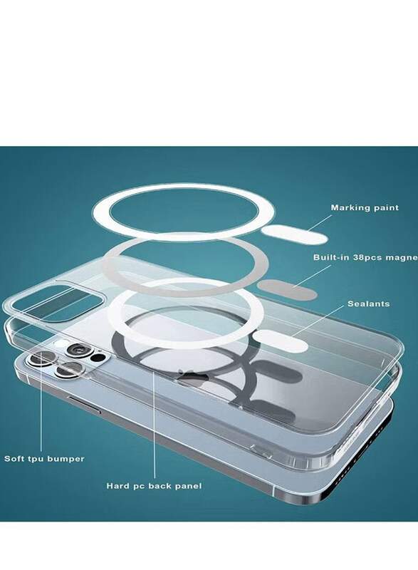 Apple iPhone 13 MagSafe Protective Case Cover Mobile Phone Case Cover, Clear