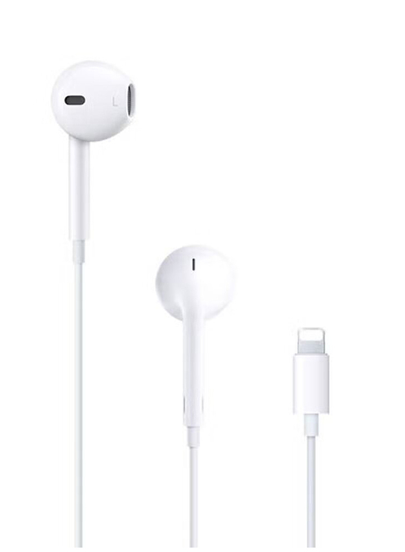 Lightning Cable In-Ear Handfree Earphones for Apple iPhone X/11/12, White