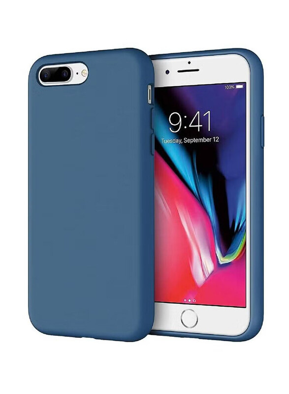 

Generic Apple iPhone 7/8 Plus Microfiber Lining Silicone Protective Mobile Phone Case Cover, Blue