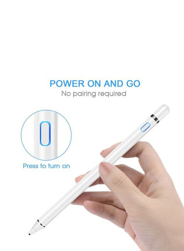 

Generic Multipurpose Touch Screen Smart Pencil Digital Stylus Pen for Apple iPad, White