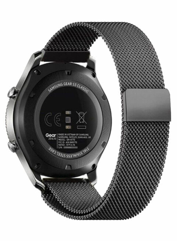 Remson Replacement Watch Band for Huawei Watch GT, Samsung Gear S3 22mm Watch, Black