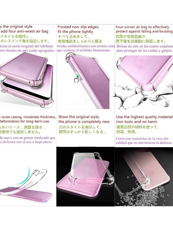 Huawei Y9s Crystal Clear Shockproof TPU Bumper Cell Mobile Phone Case Cover, Clear