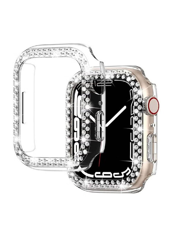 

Generic Diamond Guard Shockproof Frame Protective Cover for Apple Watch 41mm, Clear