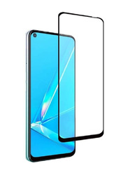 Oppo A92/ Oppo A72/ Oppo A52 Full Glue Edge-to-Edge Tempered Glass Screen Protector, Clear/Black